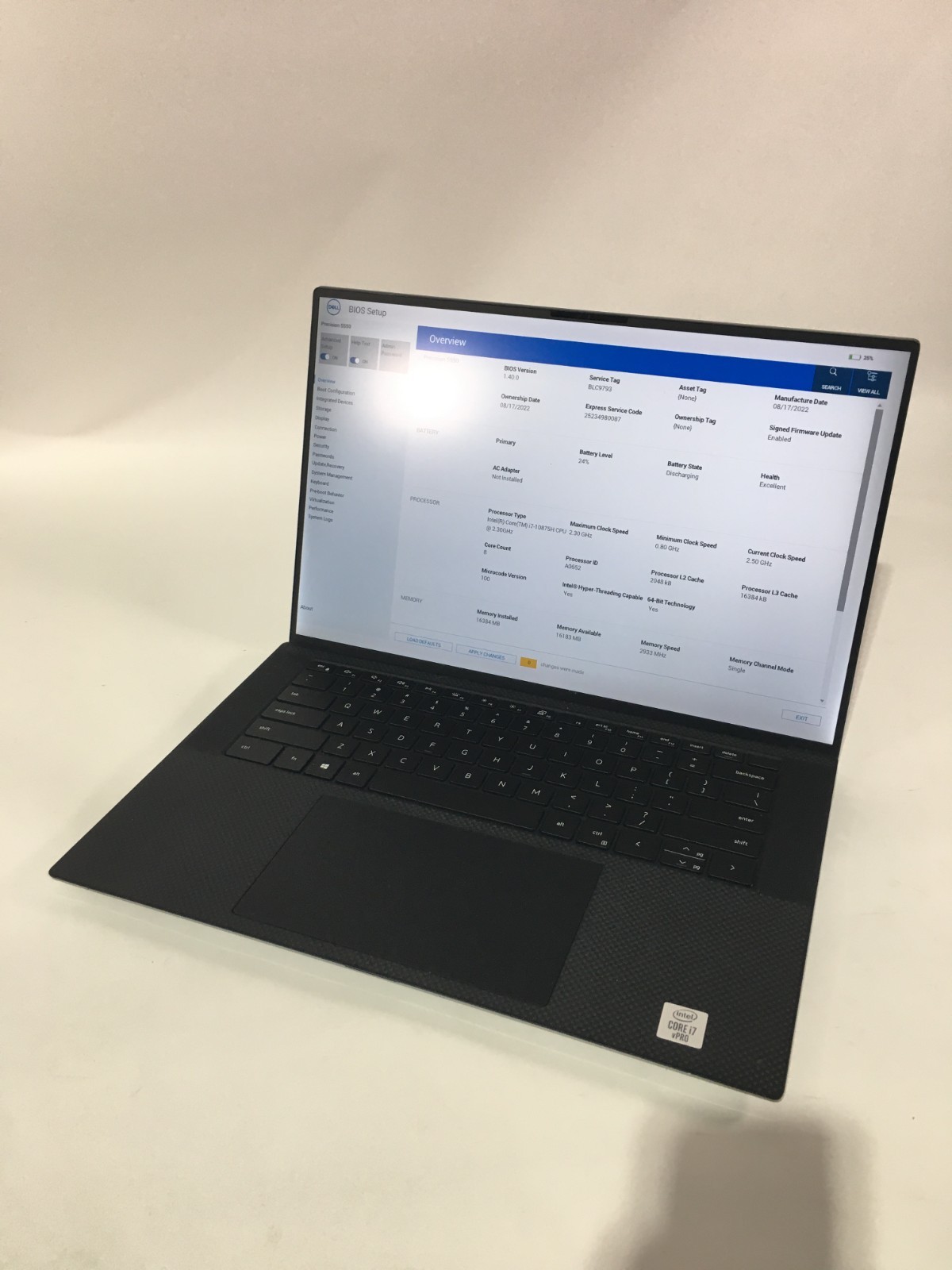 Dell Precision 5550 i7‑10875H 16GB 1TB SSD T1000 15.6″ FHD Non‑Touch Win11