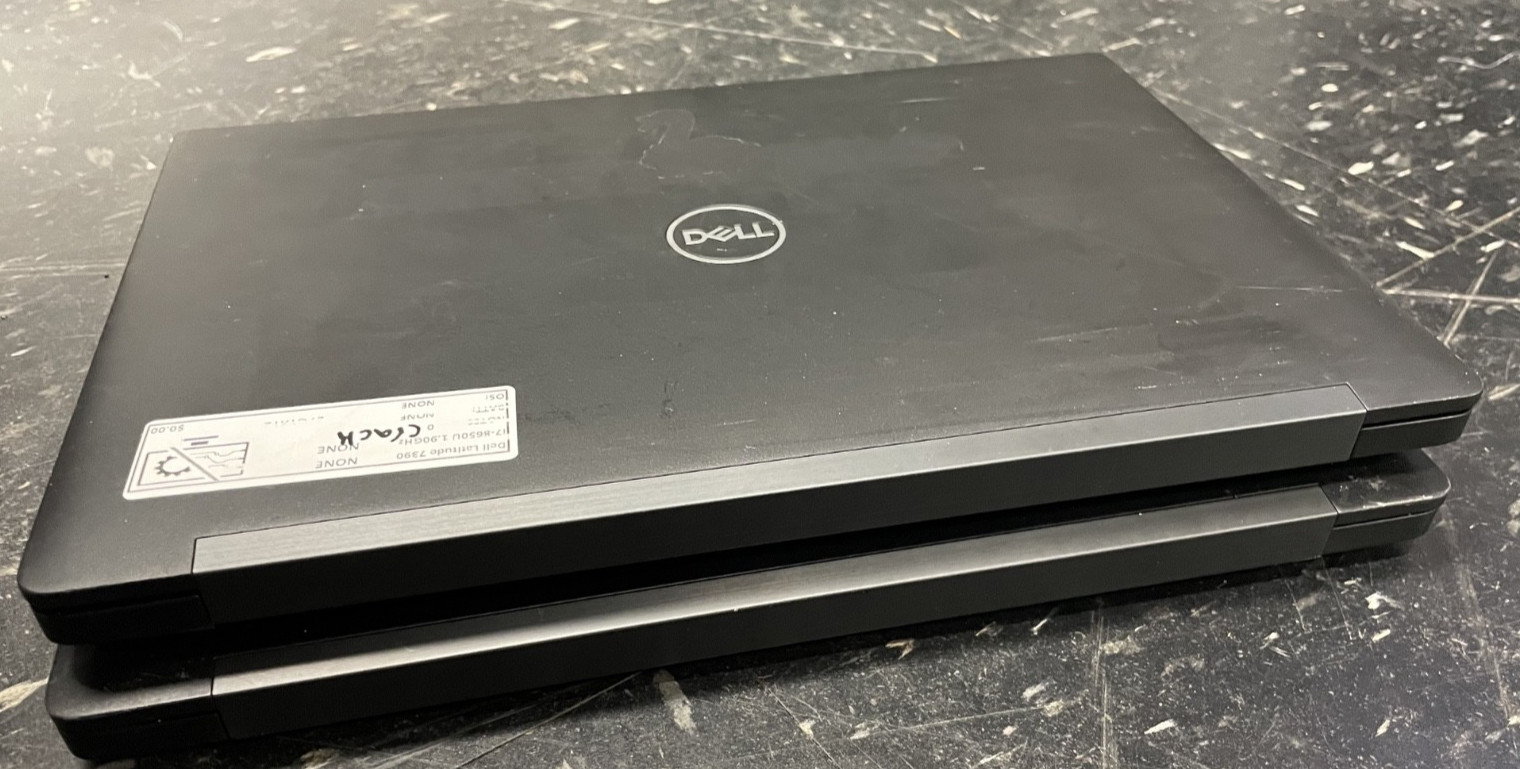 Lot of 4 Dell Latitude 7390 13″ I7-8650U 1.90GHz NO SSD OR RAM *SOLD-AS-IS