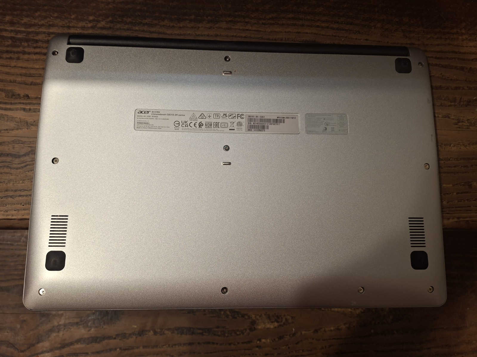 Acer Chromebook 315 N21Q9 CB315-4H Series 15.6″ Laptop – Excellent – AS-IS Parts