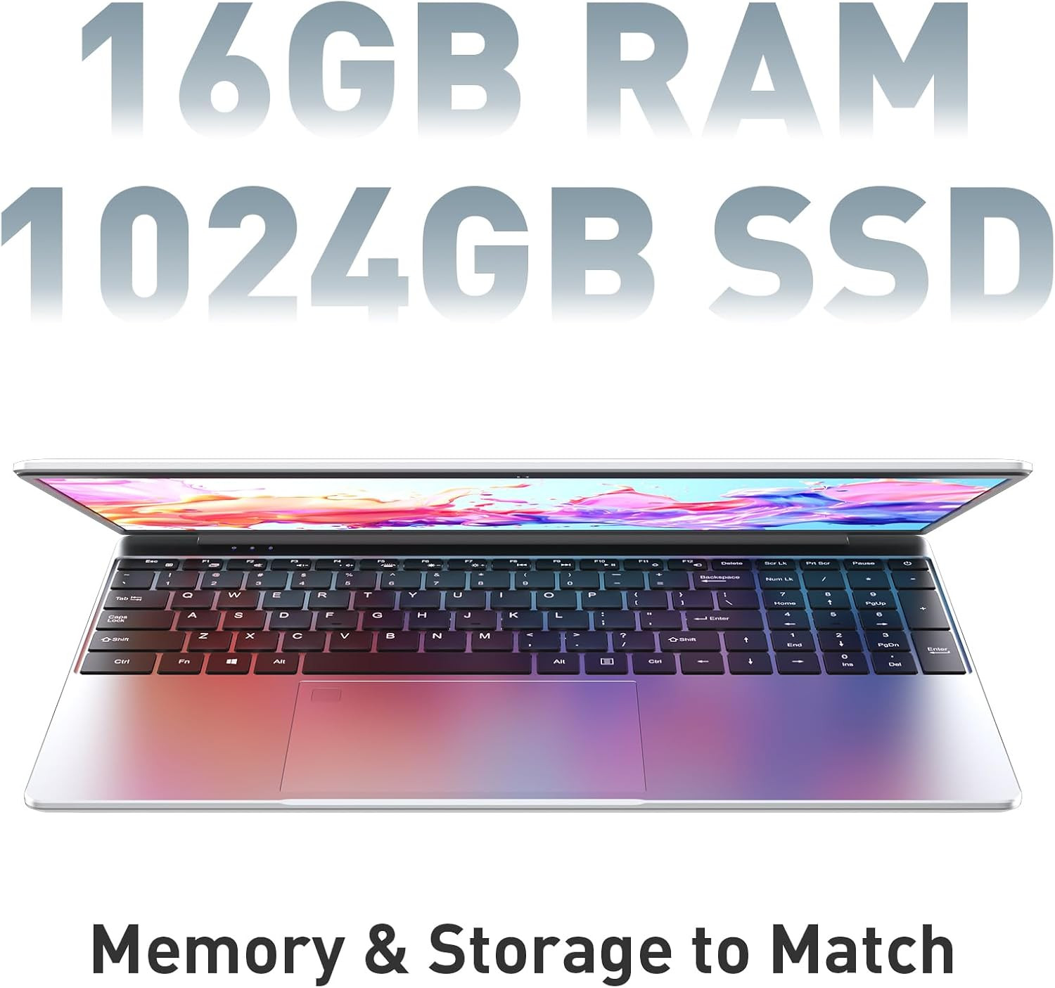 Business Laptop Computer for Work, Notebook PC for College Students, 15.6″ FHD D