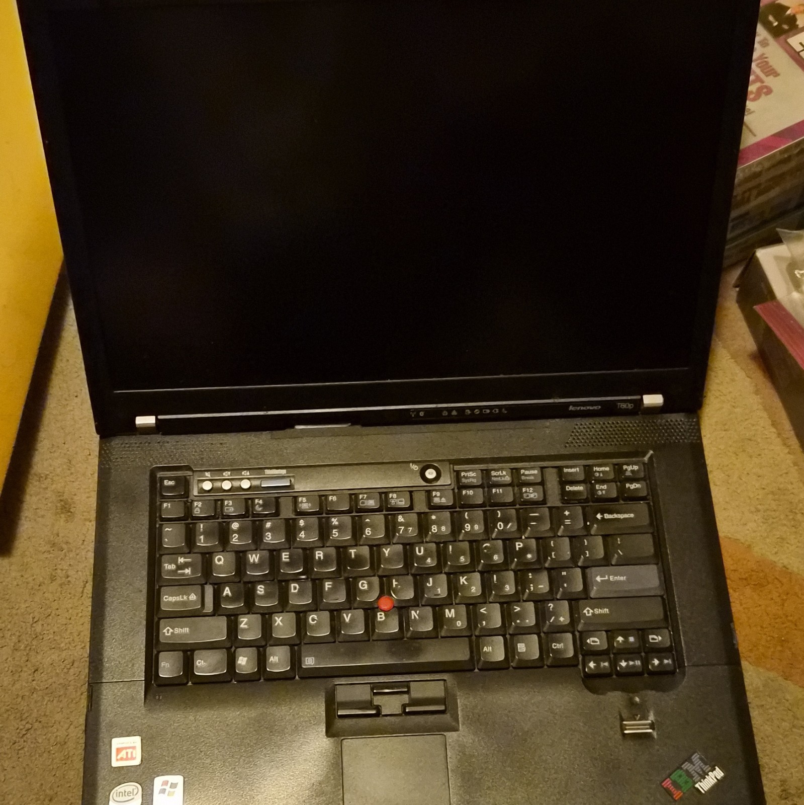 Lenovo ThinkPad T60p 15″ Core 2 Duo 2GB 100GB HDD Win XP Pro FireGL