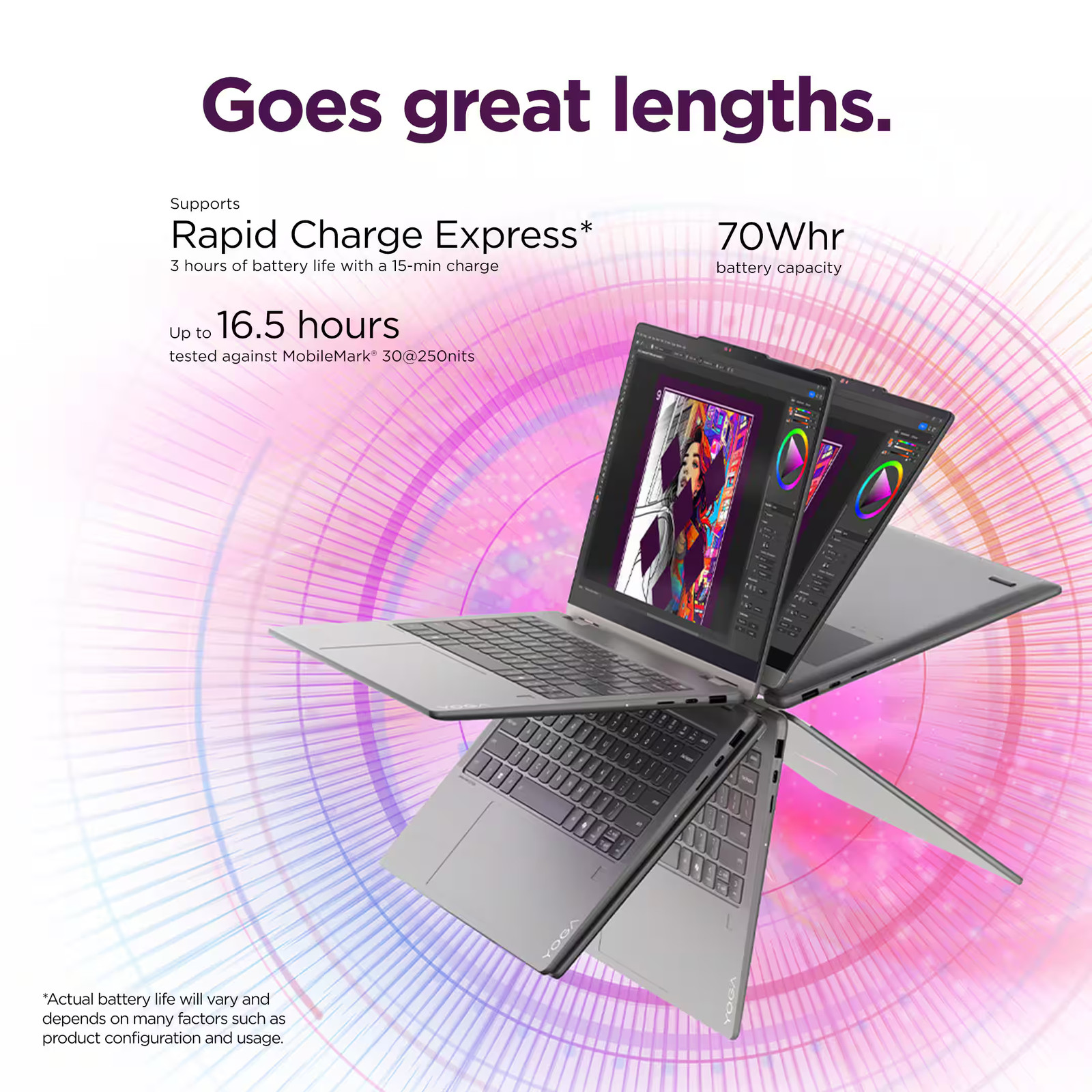 Lenovo – Yoga 7i 2-in-1 14″ 2K OLED Touchscreen Laptop – Core Ultra 7 Process…
