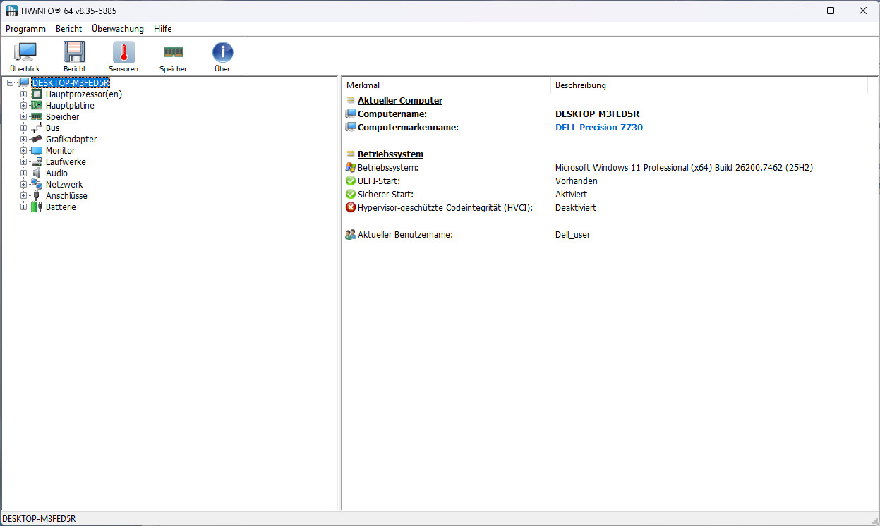 Dell Precision 7730 – i7-8750H 2.2GHz (96GB RAM / 512GB SSD / Quadro P3200)