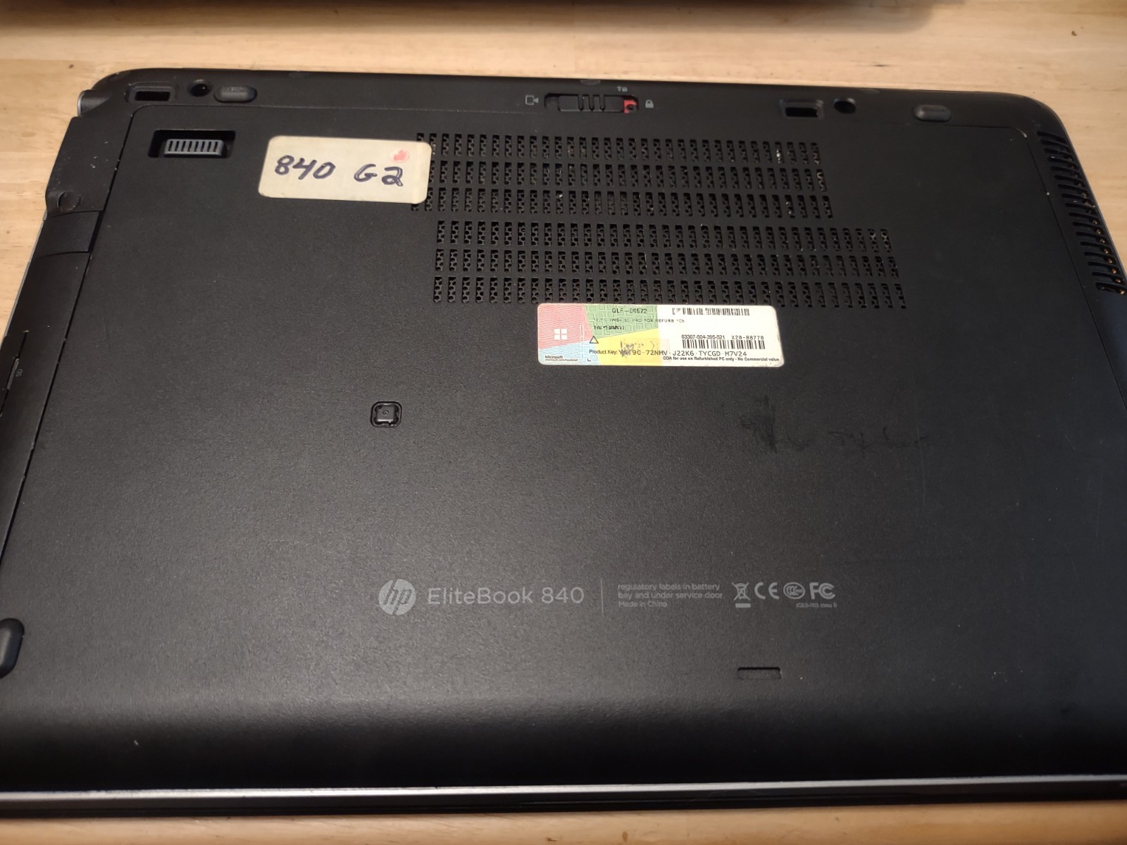 HP EliteBook 840-G2 14″ (Intel i5-5300U 2.3) 16GB RAM (120GB SATA HD) Win10 Pro