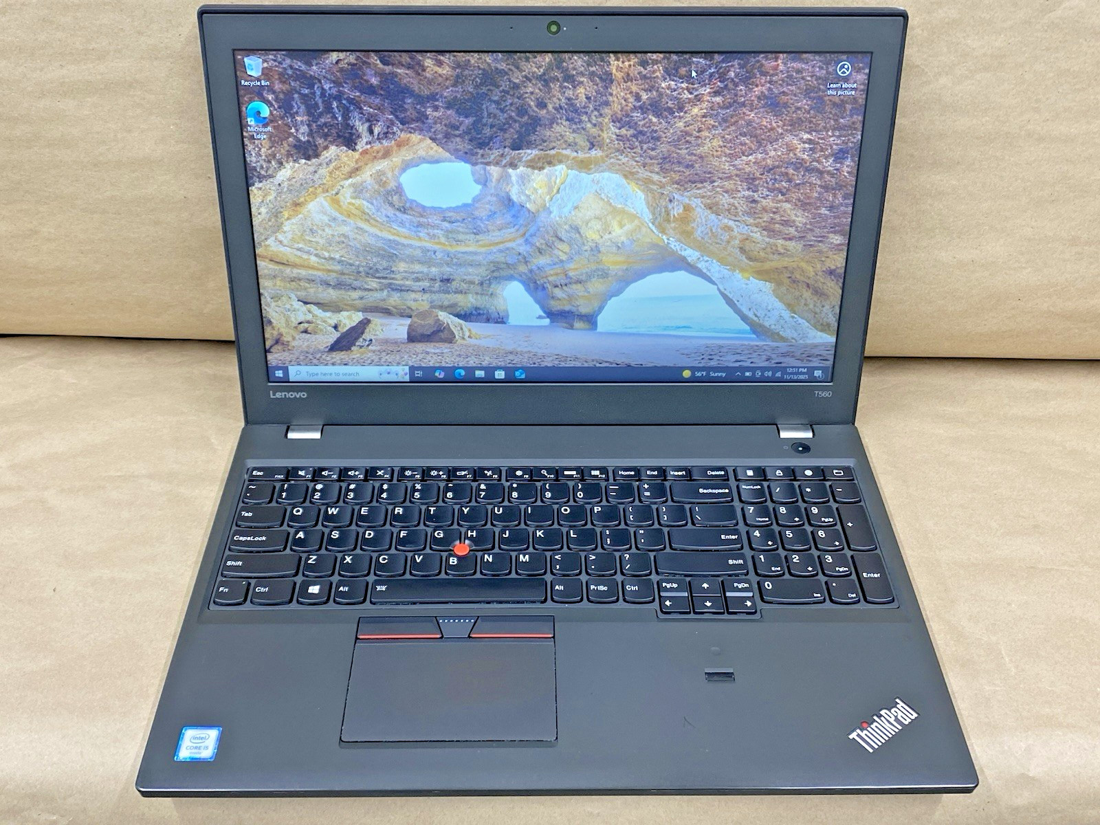 Lenovo T560 – 16″ 1366×768 – I5-6200U – 4GB – 128GB SSD – Win 10 Pro