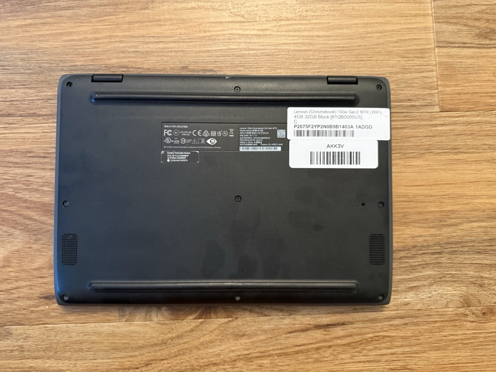 Lenovo 100e Chromebook 2nd Gen MTK 11.6″ 32GB Pre-owned Back To Factory Settings