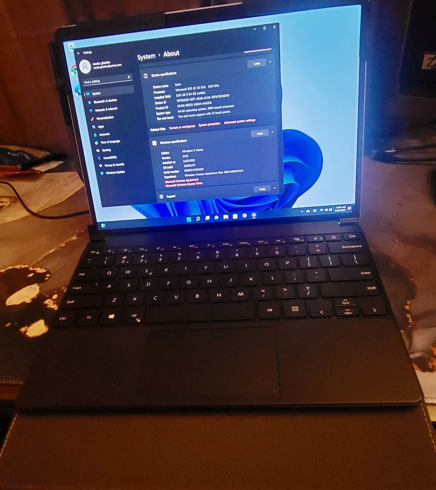 Microsoft Surface Pro X 13″ Touch (128GB SSD, Microsoft SQ1, 3.00 GHz, 8GB,…