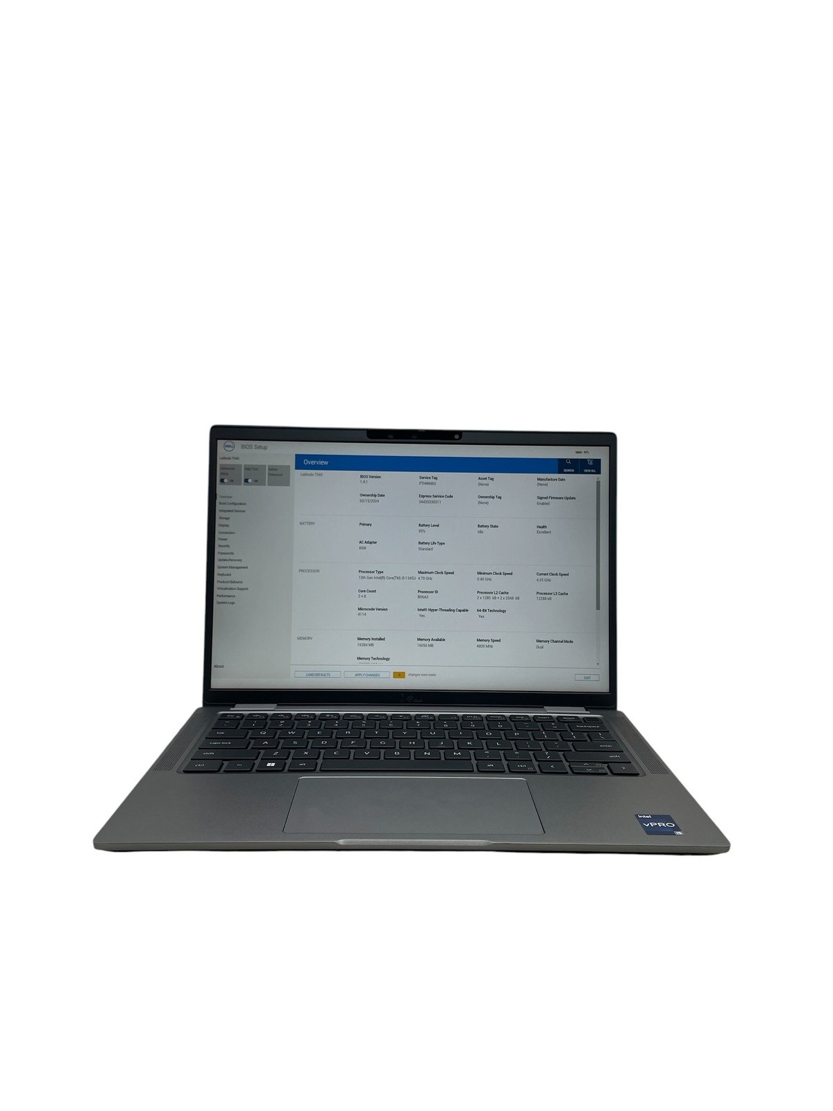 Dell Latitude 7340 13″ – i5-1345U – 16GB RAM – 256GB SSD – Grade D