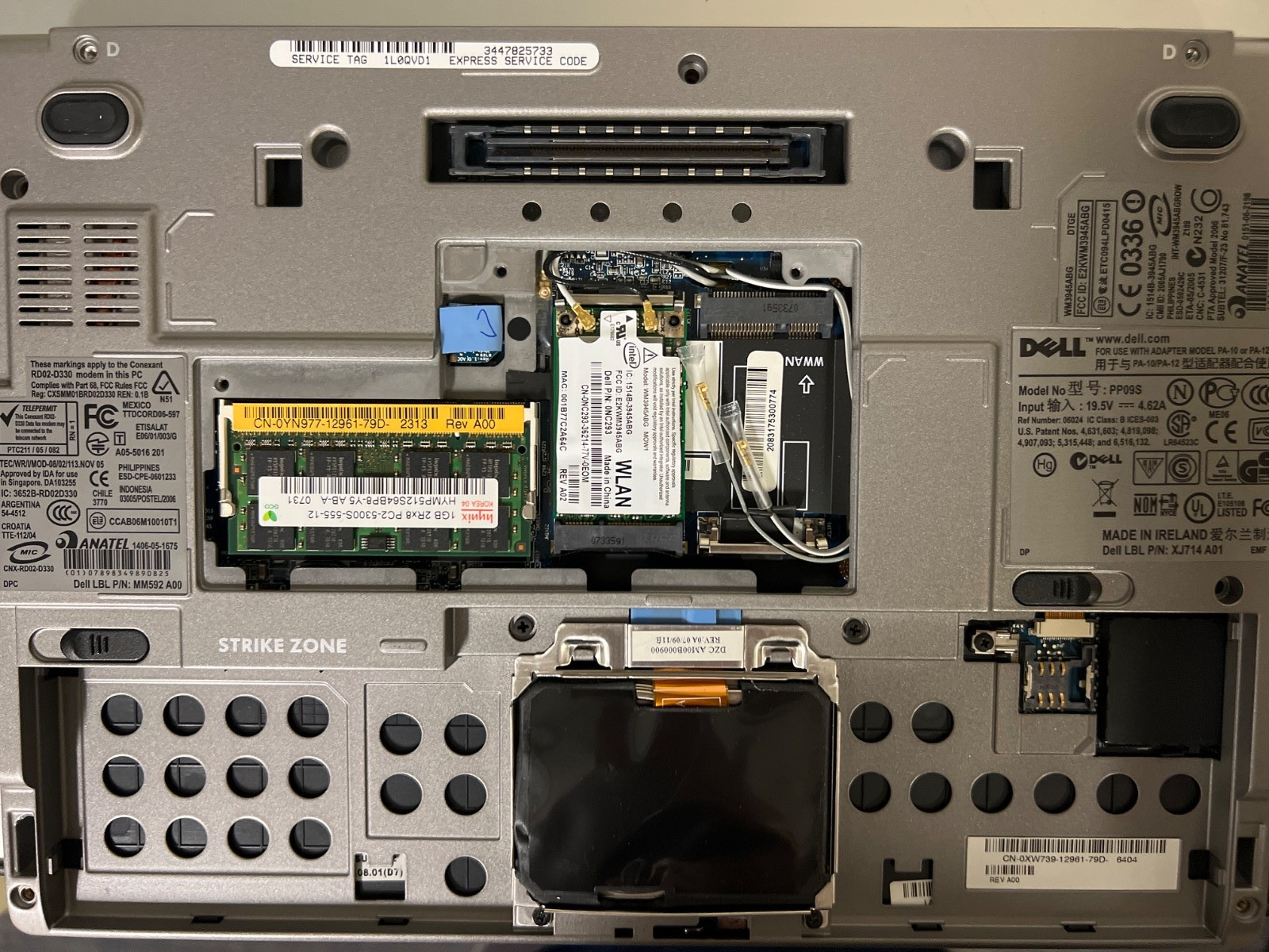 Dell Latitude D430 LT Win XP Pro Core 2 Duo 1.2GHz 2GB RAM 80GB HDD w/Media Base
