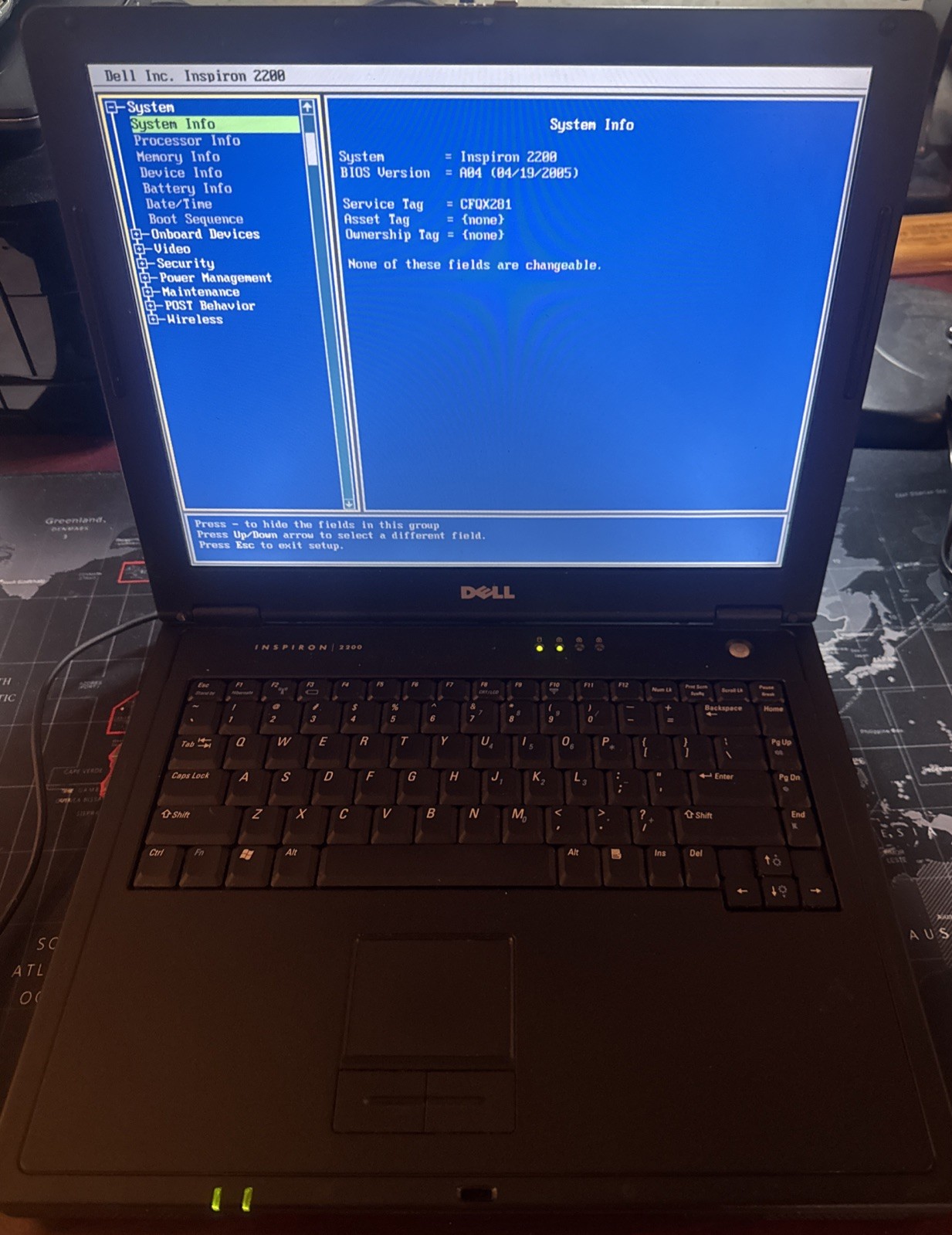 Dell Inspiron 2200 14.1in. Notebook/Laptop FOR PARTS