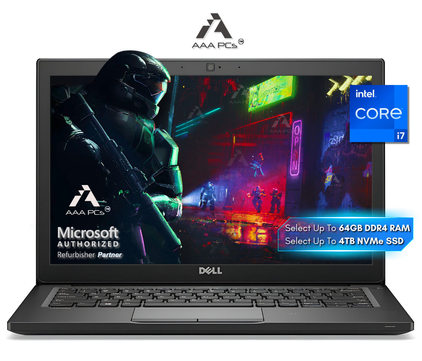 Dell 14″ FHD Laptop Intel Quad Core i7 4.20GHz 64GB RAM 4TB SSD Windows 11 Pro