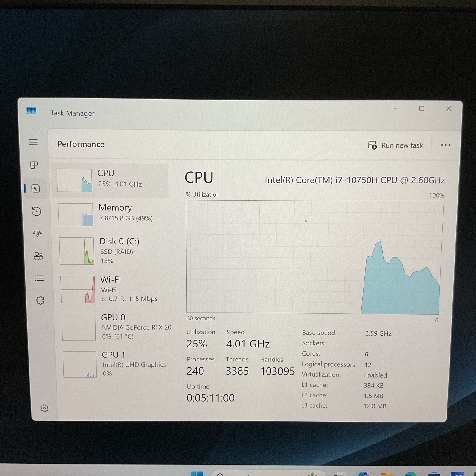 ASUS ROG Zephyrus M15 GU502L i7-10750H 16GB RAM 1TB SSD RTX 2060 Gaming Laptop