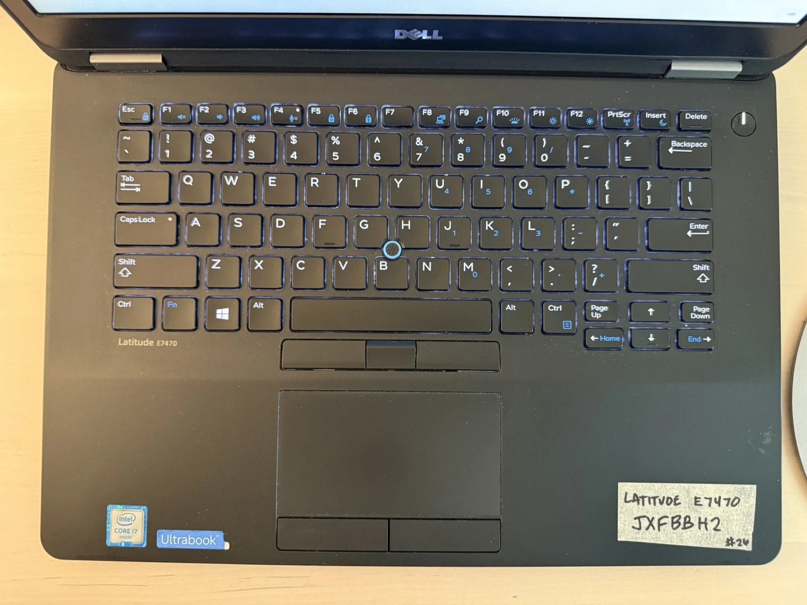 Dell Latitude E7470 Laptop Intel i7 6th Gen No HD/OS/AC Adapter- Swollen Battery