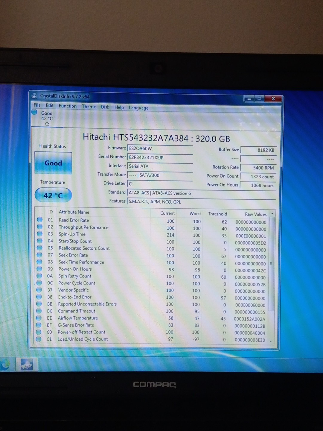 Compaq Presario CQ57 CQ57-339WM Intel Celeron B800 Laptop NO POWER CORD