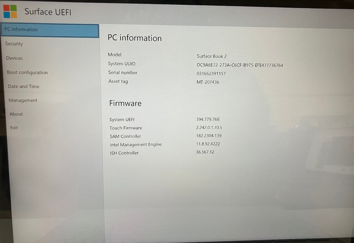 Microsoft Surface Book 2 1832 NVIDIA G. GTX 1050 Intel Core i7-8650U 16GB 1TB