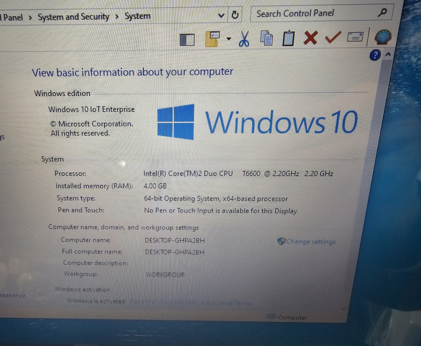 HP Pavilion Entertainment PC Laptop HP DV6-1355DX 500GB HD Windows 10 Enterprise