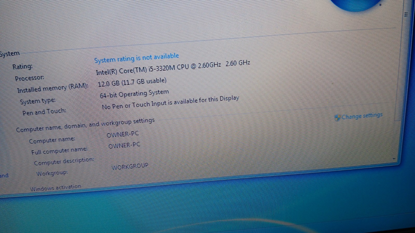 Lenovo Thinkpad T430 Laptop intel Core i5 @ 2.60 GHz 128 GB SSD Windows 7 pro