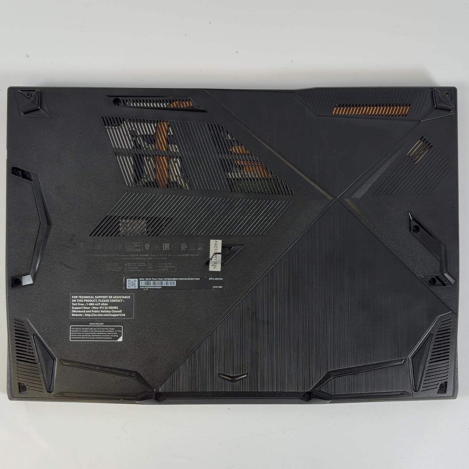 MSI Thin GF63 1276US 15.6″ i5-11300H 2.7GHz 16GB RAM 512GB SSD GeForce RTX 3050