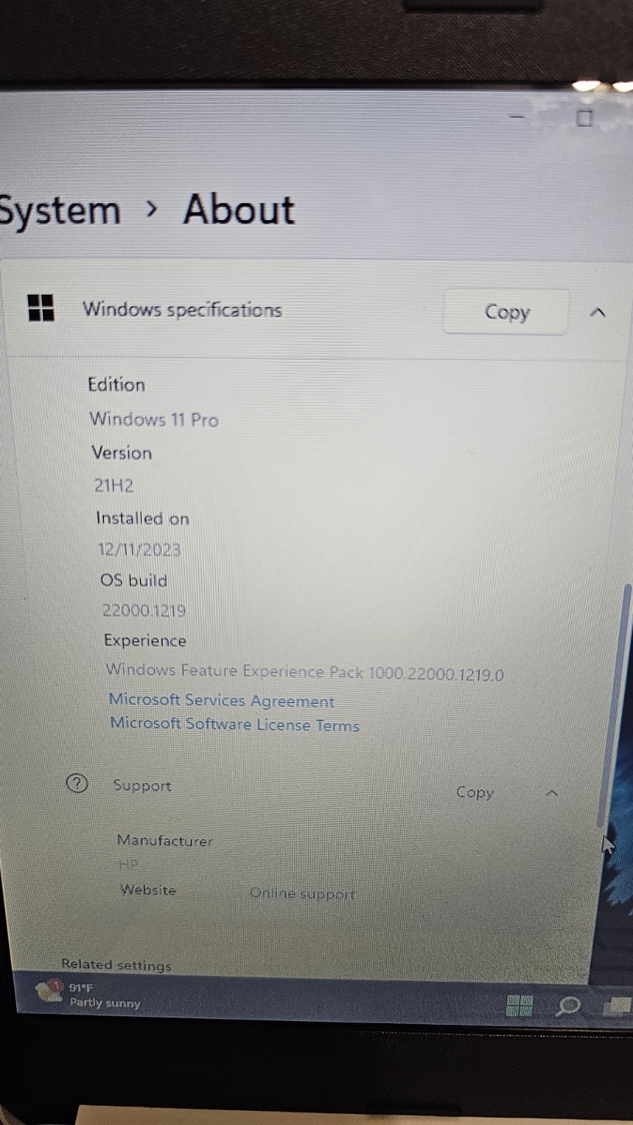 Hp Laptop 14-dq0032dx Win 11 Pro, With Charger
