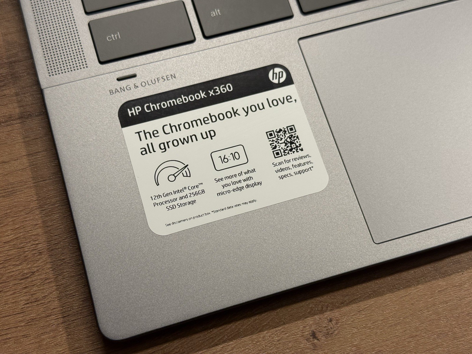 HP Chromebook x360 16in i3 8GB RAM 256GB SSD Silver Backlit Keyboard !PRISTINE!