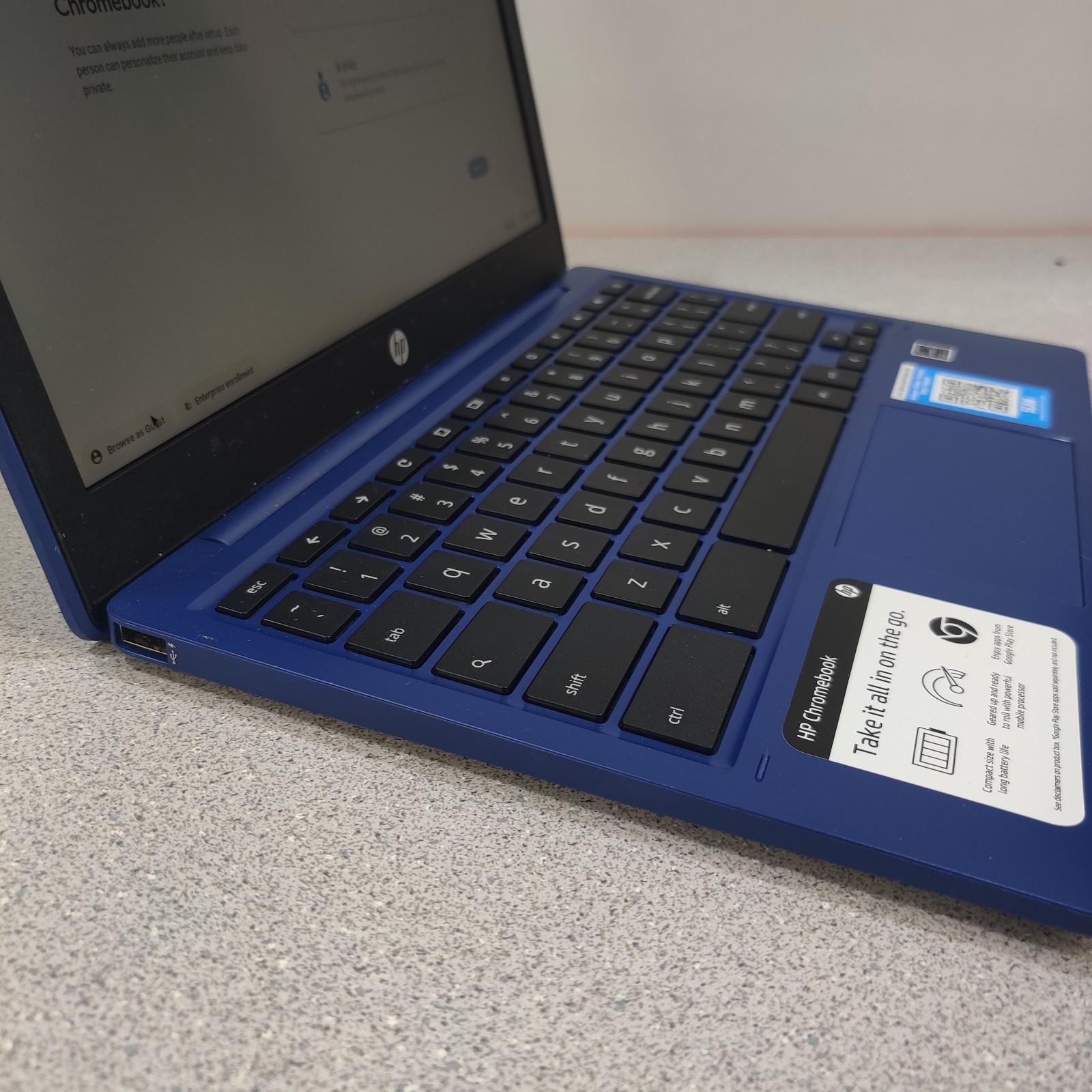 HP 11a-na0035nr 11.6 inch Chromebook (Purple) NO AC ADAPTER