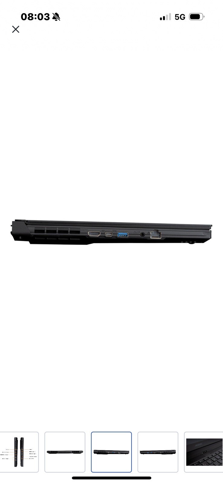 GIGABYTE AORUS 15.6 1TB SSD Intel Core i7 240Hz 32GB RAM NVIDIA GeForce RTX 3080