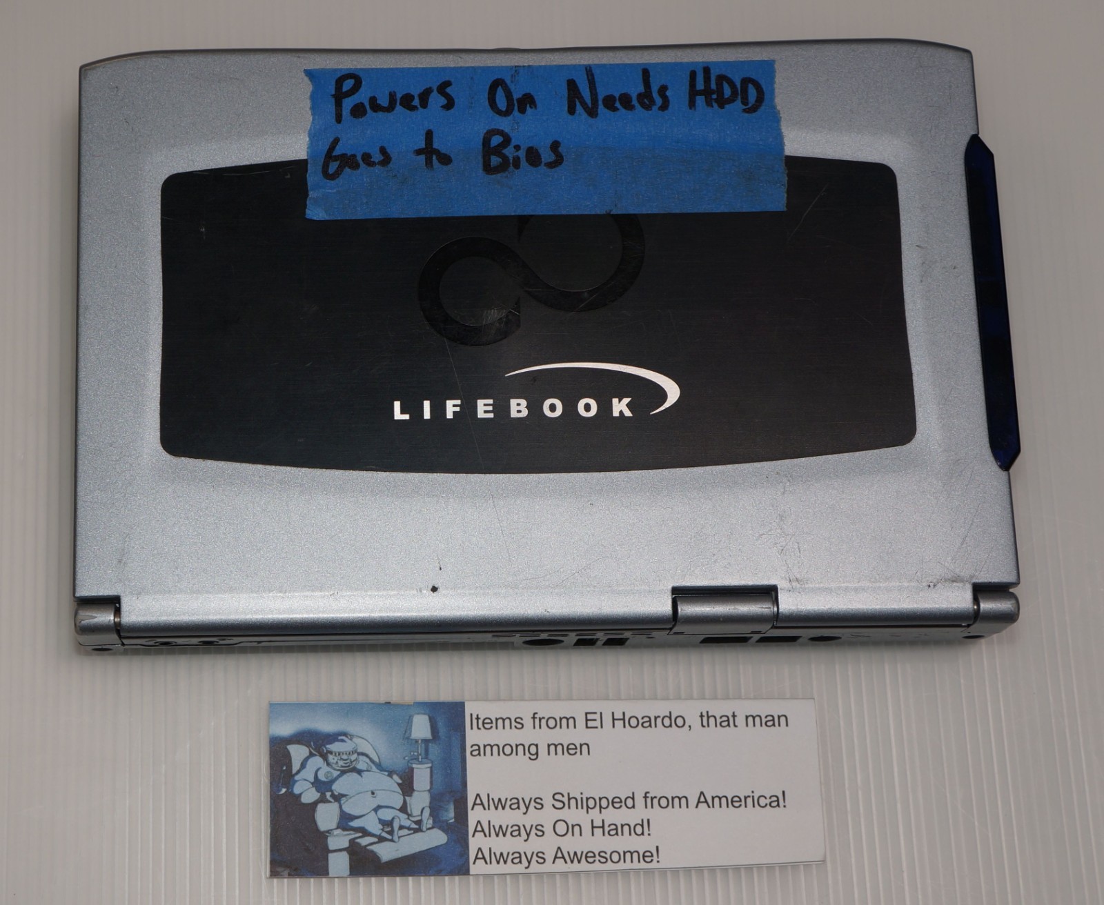 Fujitsu LifeBook P Series fpc02011al cp145514 Laptop PARTS AS IS NO AC