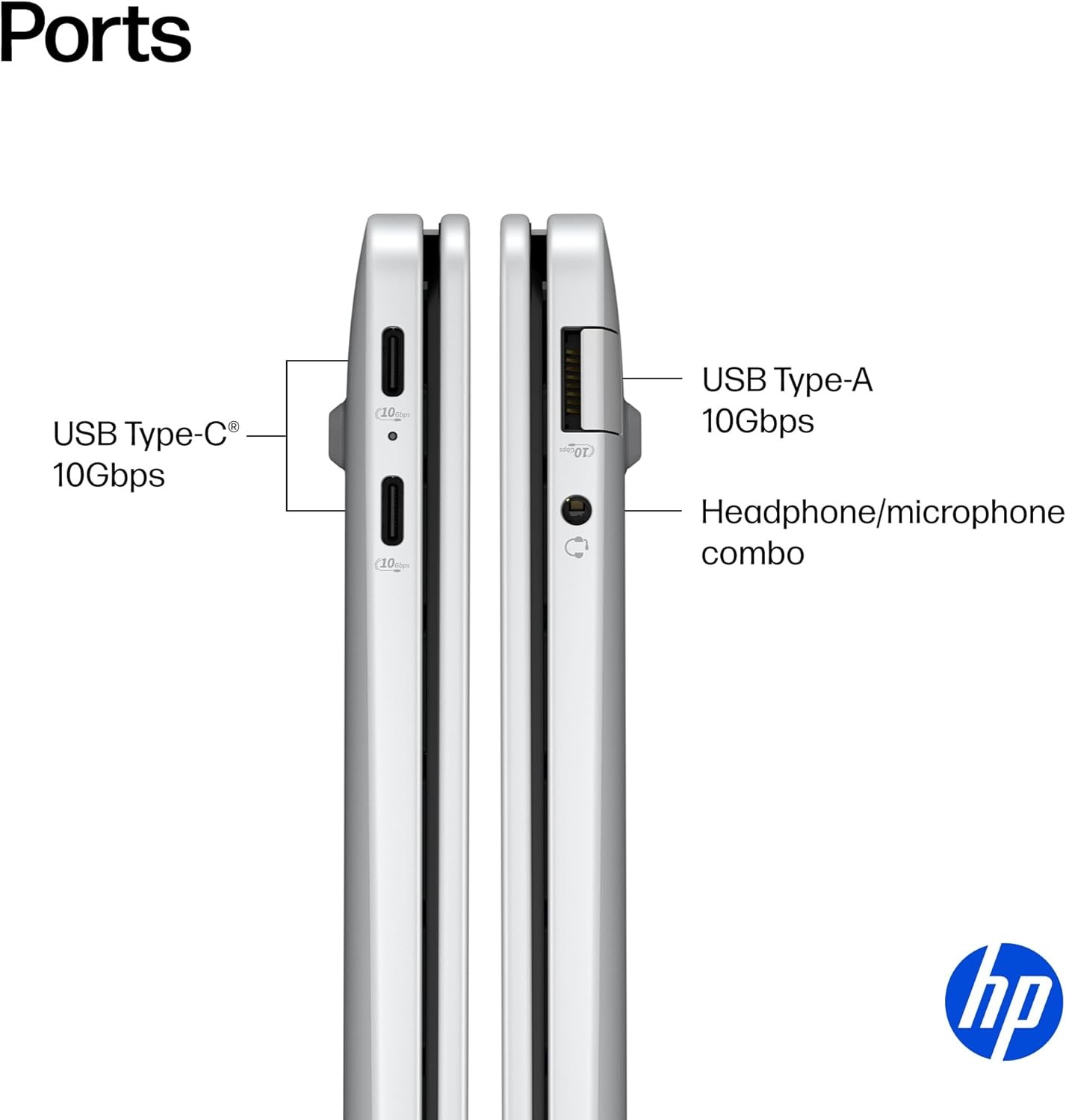 HP OmniBook 5 14″ Touch 2K OLED Snapdragon X Plus X1P-42-100 16GB 512GB SSD Silv