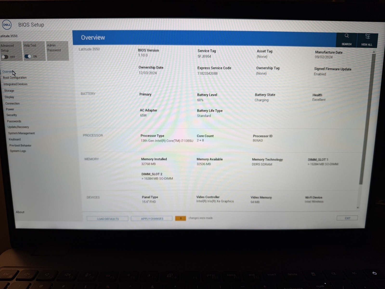 Dell Latitude 3550 i7-1355U, 5GHz, 32GB, 1TB, Win 11 Pro Laptop