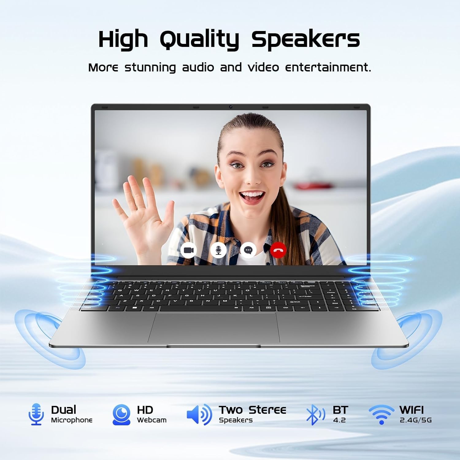Laptop Computer 15.6″ Win11 Pro Laptops 8GB RAM 256GB SSD,Ms Office 365, 100%…
