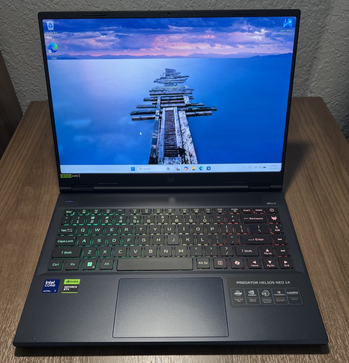 Acer Predator Helios Neo 14 QHD+ Ultra 7 155H 16GB RAM 512GB SSD RTX 4070(8GB)