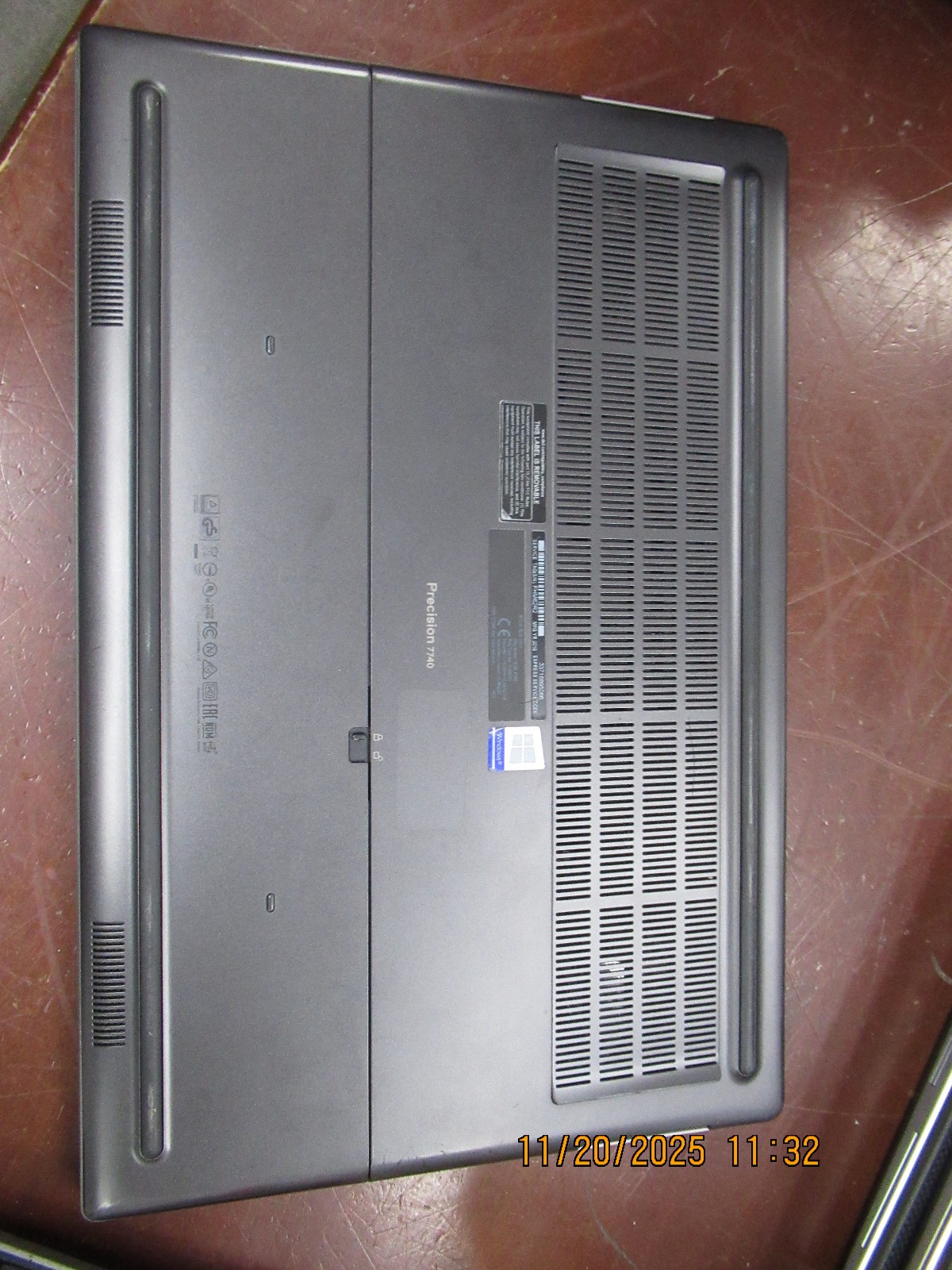Dell Precision 7740 17.3″ 2.60GHz i7-9750H 32GB 512GB M2SSD WX 3200 Laptop+AC###