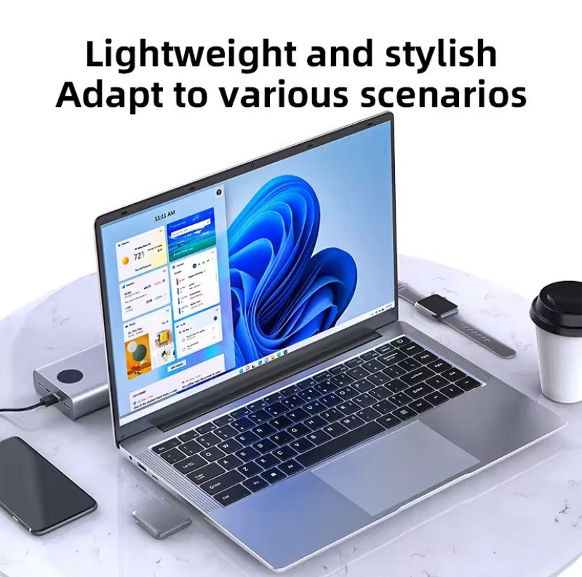 14.1” Ultra Slim Windows 11 Pro Laptop Computer Intel 12GB RAM 1TB 1080P HD