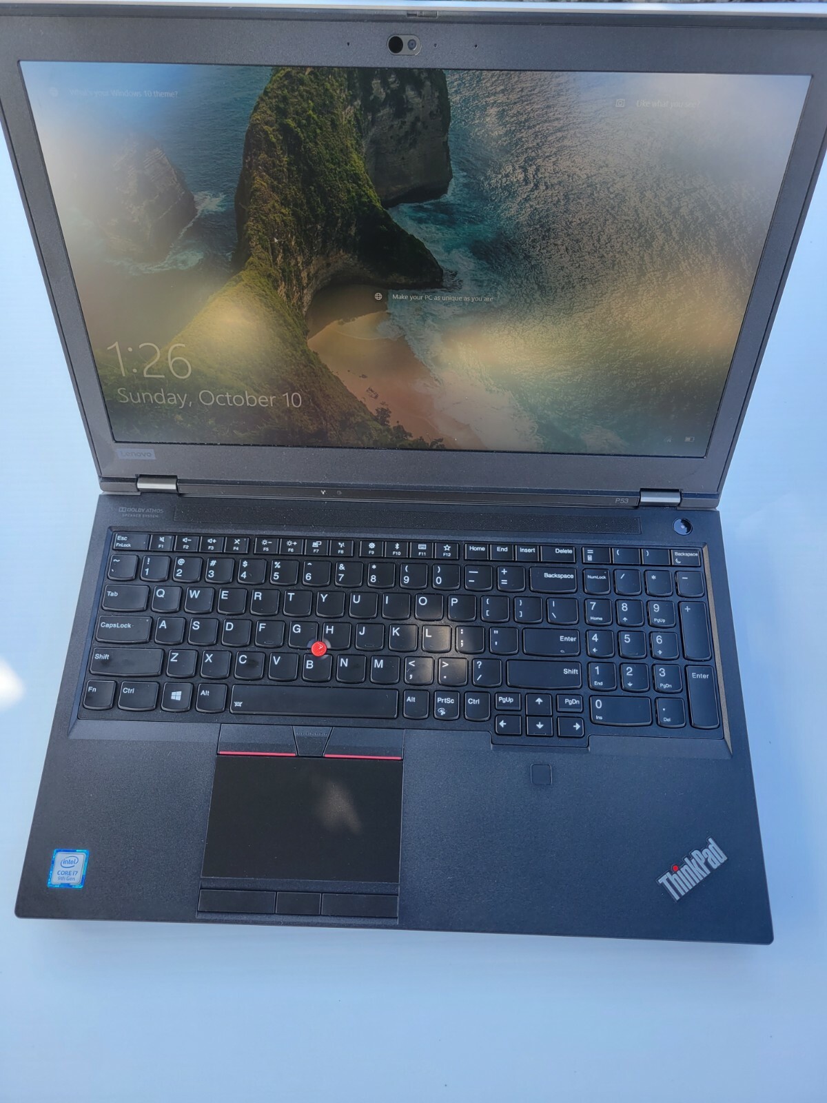 Lenovo ThinkPad P53 i7-9750h 64GB DDR4 512GB SSD Nvidia Quadro T2000 CL6994 WIN1