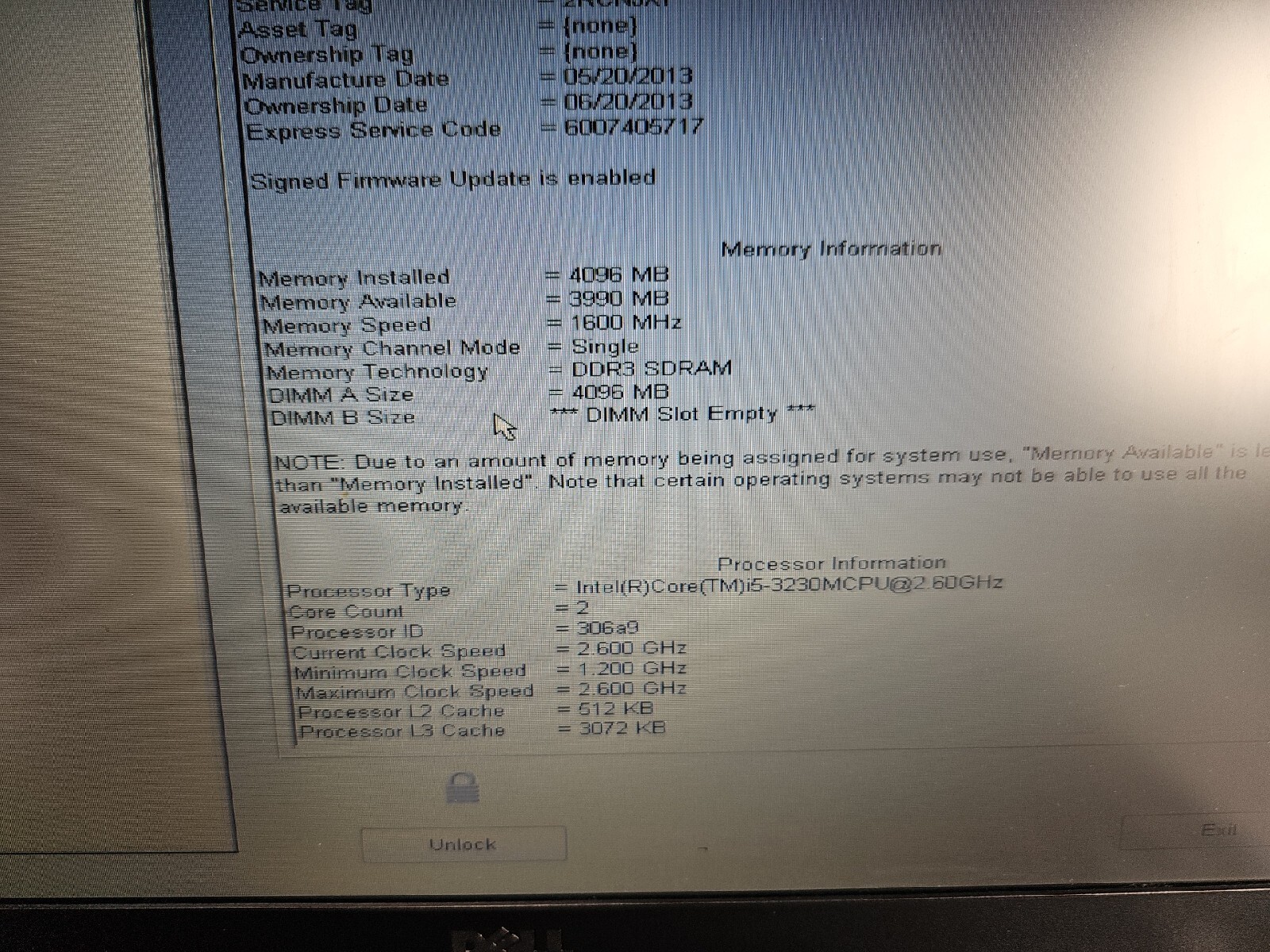 DELL LAPTOP Latitude E5530 Core i5- 15.6″ 4GB 320GB HDD BOOTS NO OS