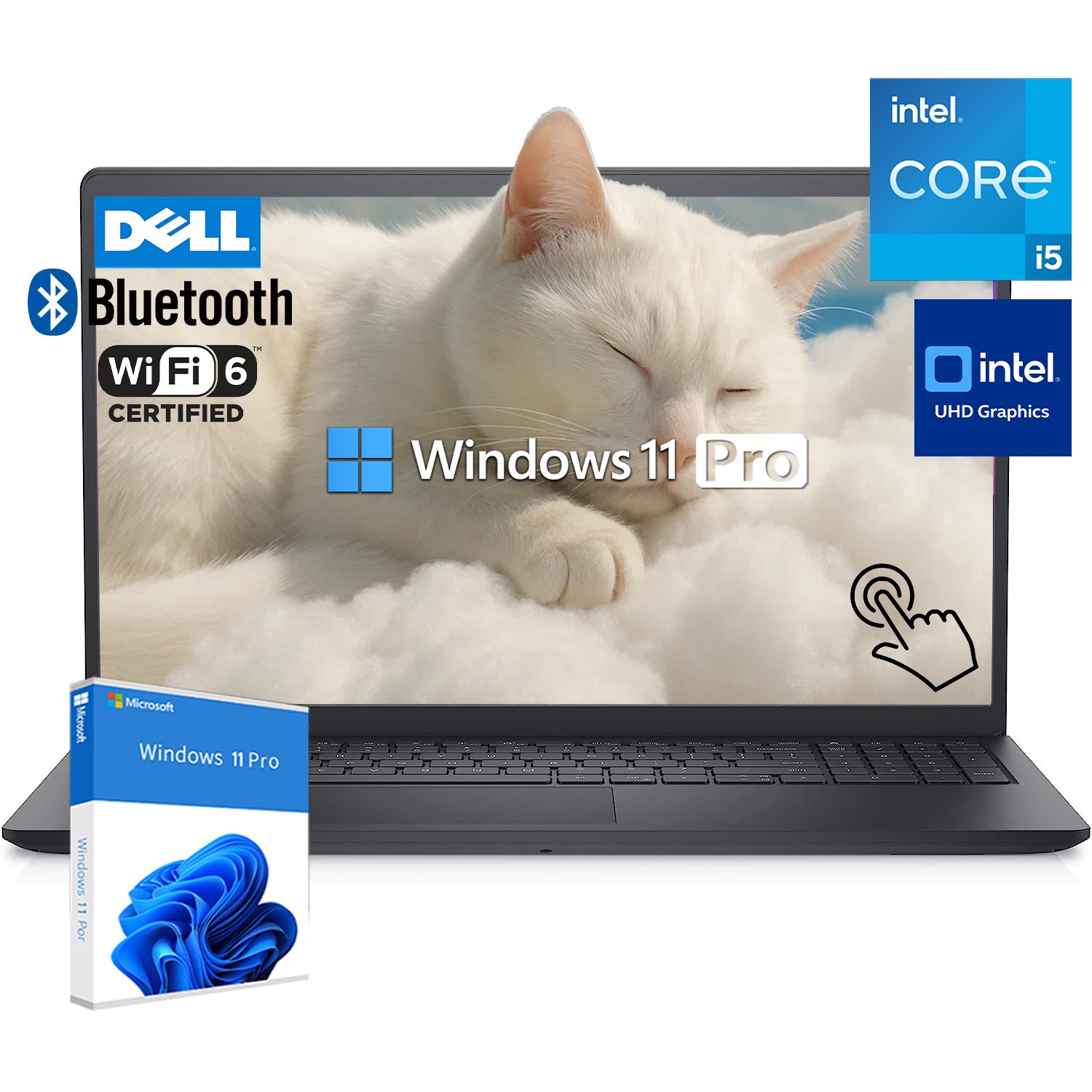 Dell Inspiron 15.6″ FHD Touch Laptop Core i5 UPTO 64G RAM 2TB SSD Win 11 Pro