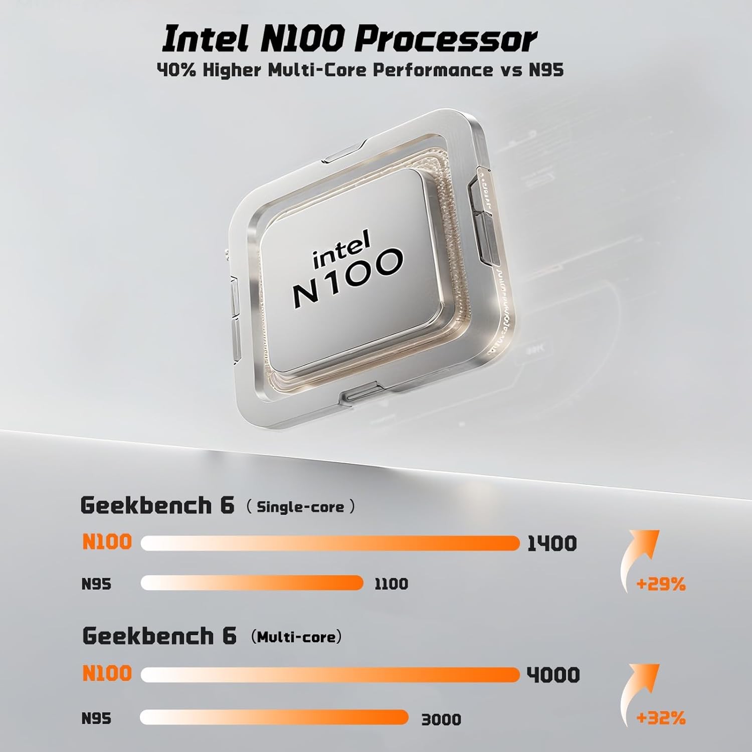 NIMO 17.3″ FHD IPS Student Laptop 4GB RAM 128GB SSD, Pentium 4 Cores N100