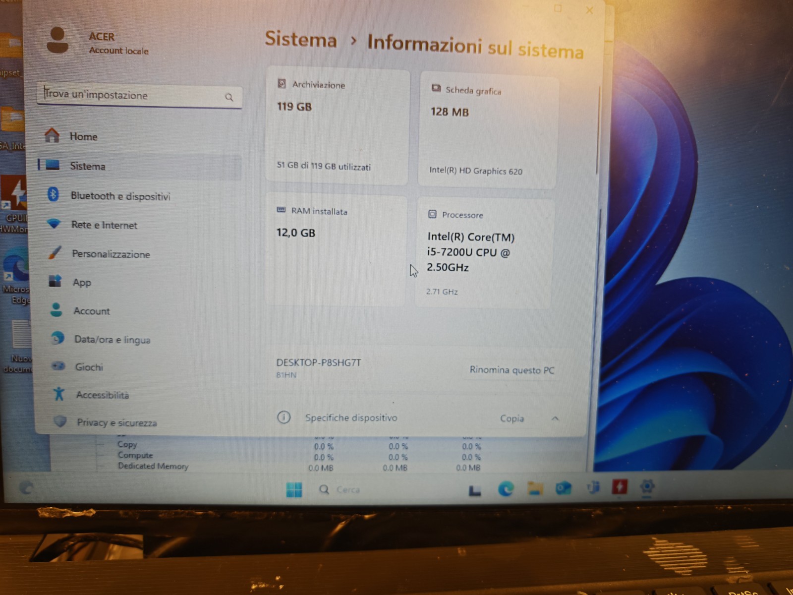 LENOVO V130-15 MOTHERBOARD 448.0DC04.003M INTEL I5-7200U NTEL HD 620 4GB RAM
