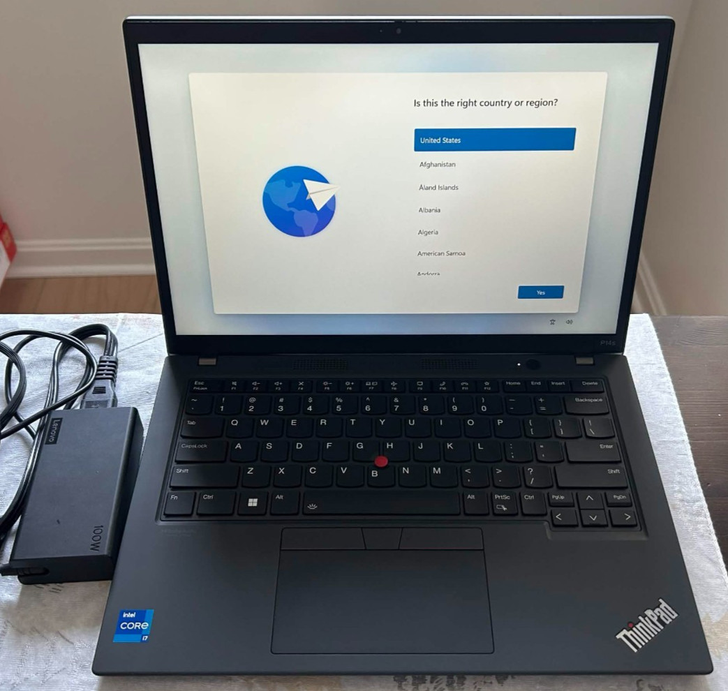 Lenovo ThinkPad P14s Gen 3 14” i7-1260P NVIDIA T550 16GB RAM + 06/26 Warranty