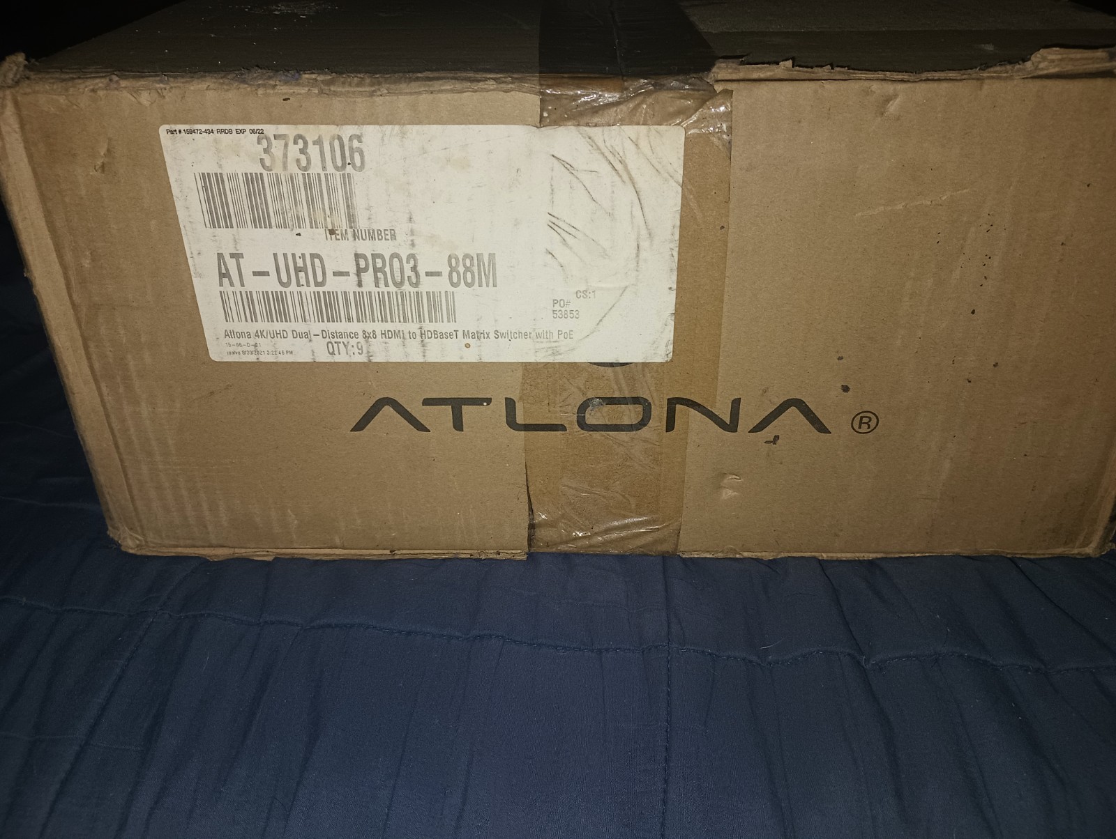 Atlona AT-UHD-PRO3-88M 4K/UHD 8X8 HDMI to HDBaseT Matrix Switcher With Rack Ears