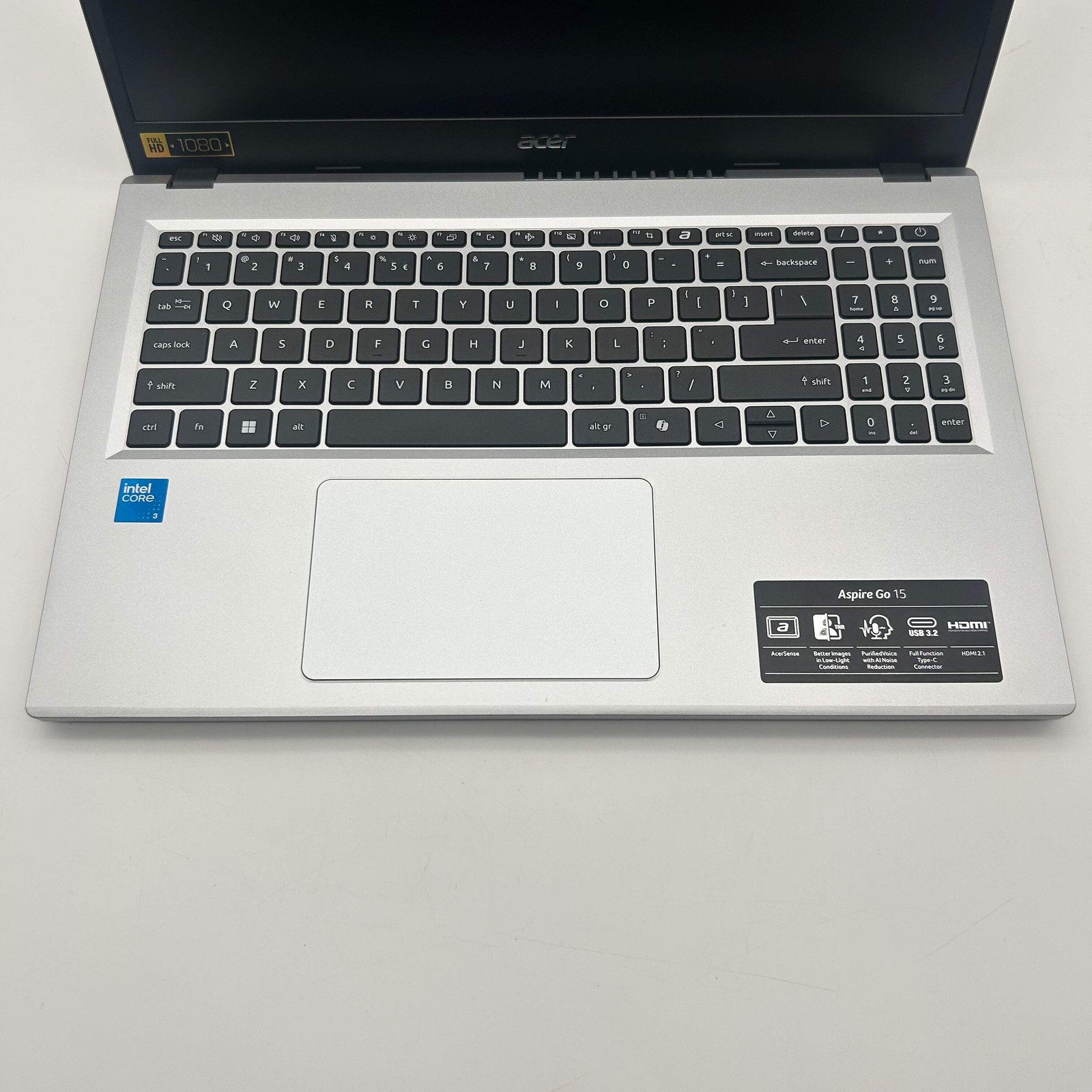 Dell Aspire Go 15 Laptop – Intel Core TM 3 N355, 8GB RAM, 128GB SSD, w/ Charger