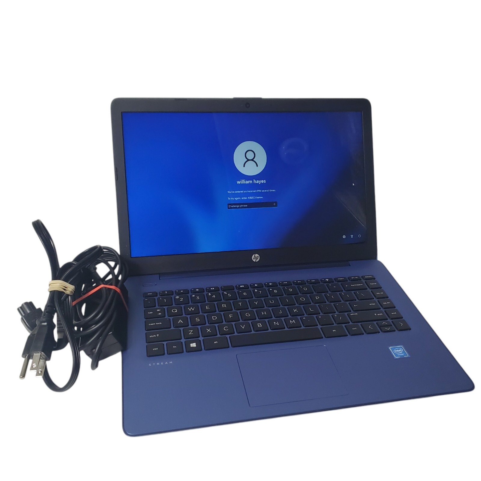 HP Stream 14-CB171wm HDMI Blue 14″ Display Built-in Webcam LOCKED / READ