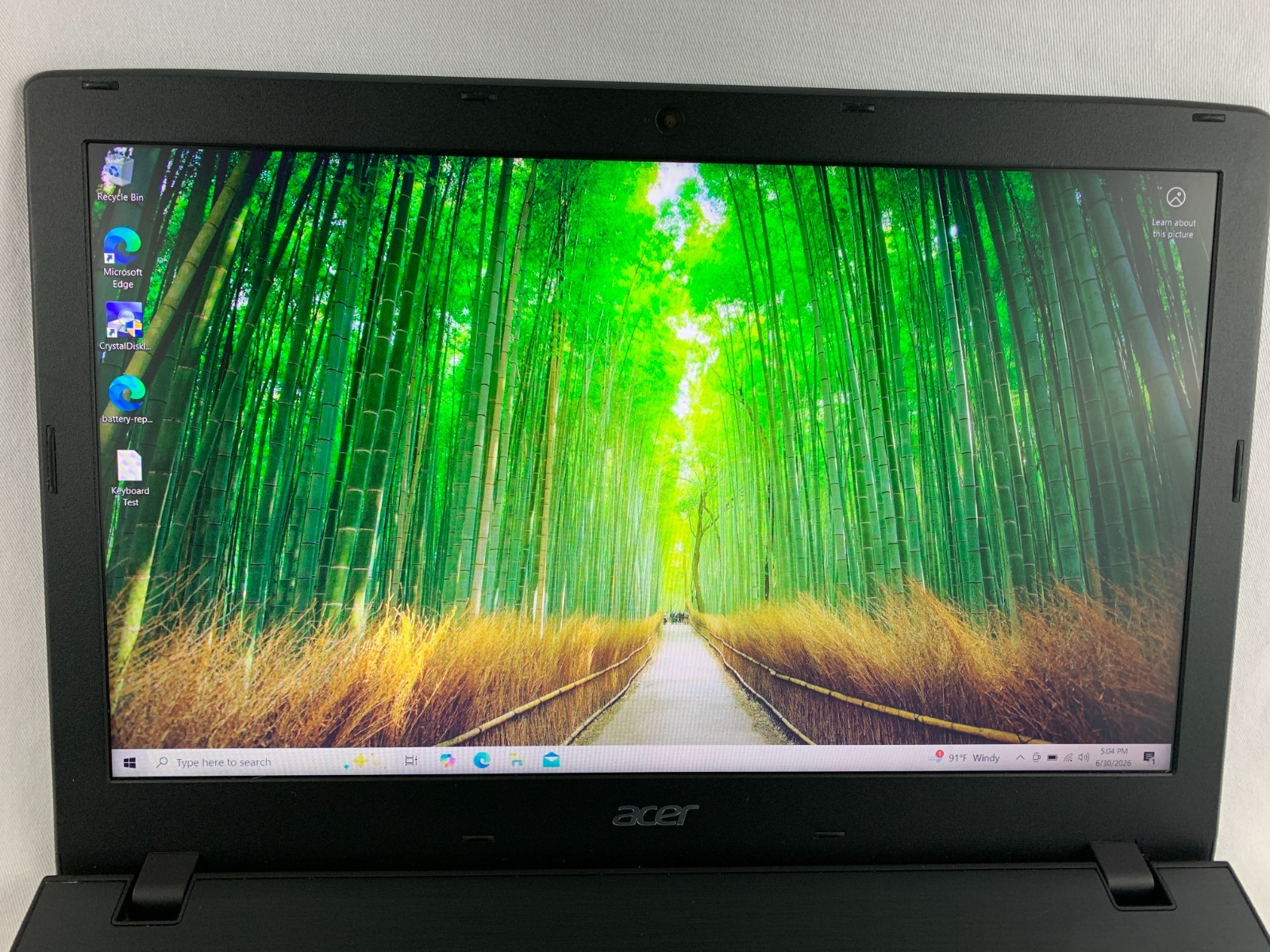 Acer Aspire E5-575 Laptop Intel Core i5-7200U 2.5GHz, 8GB RAM, 256GB SSD, W10H