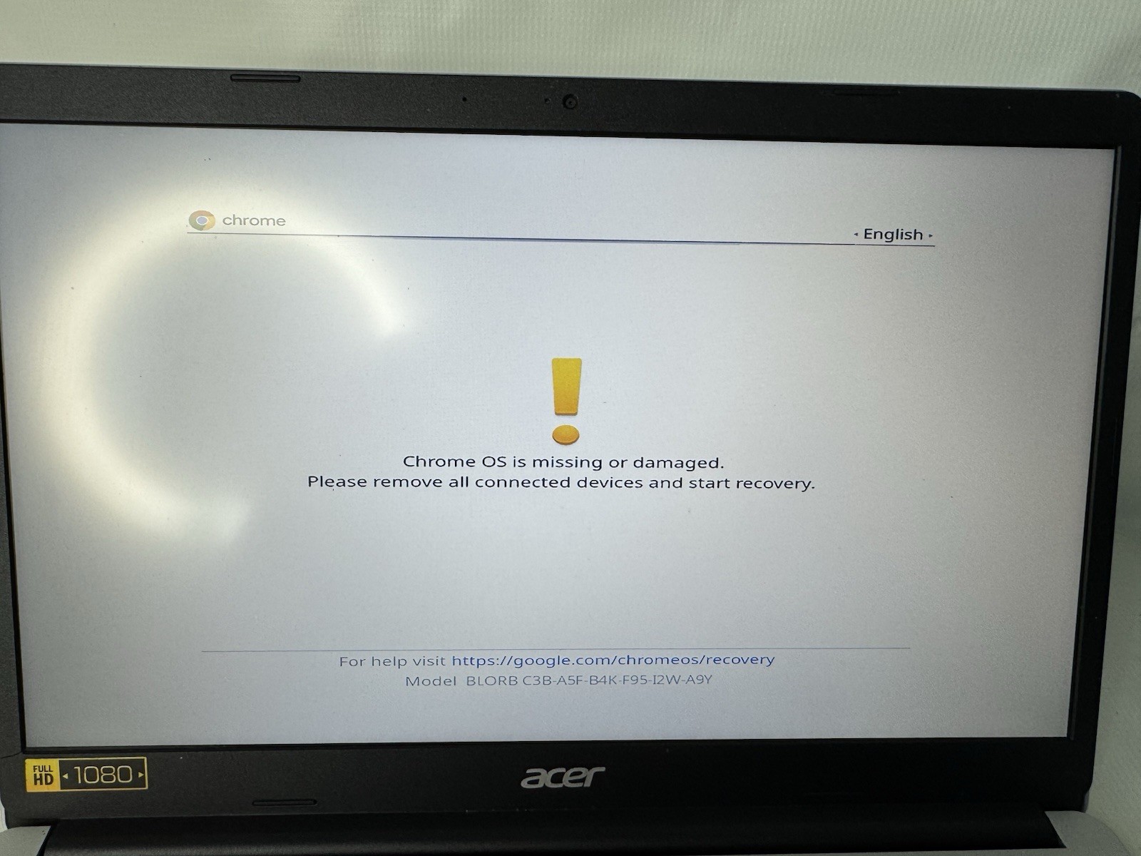 Acer Chromebook 315 CB315-3H-C2C3 Untested