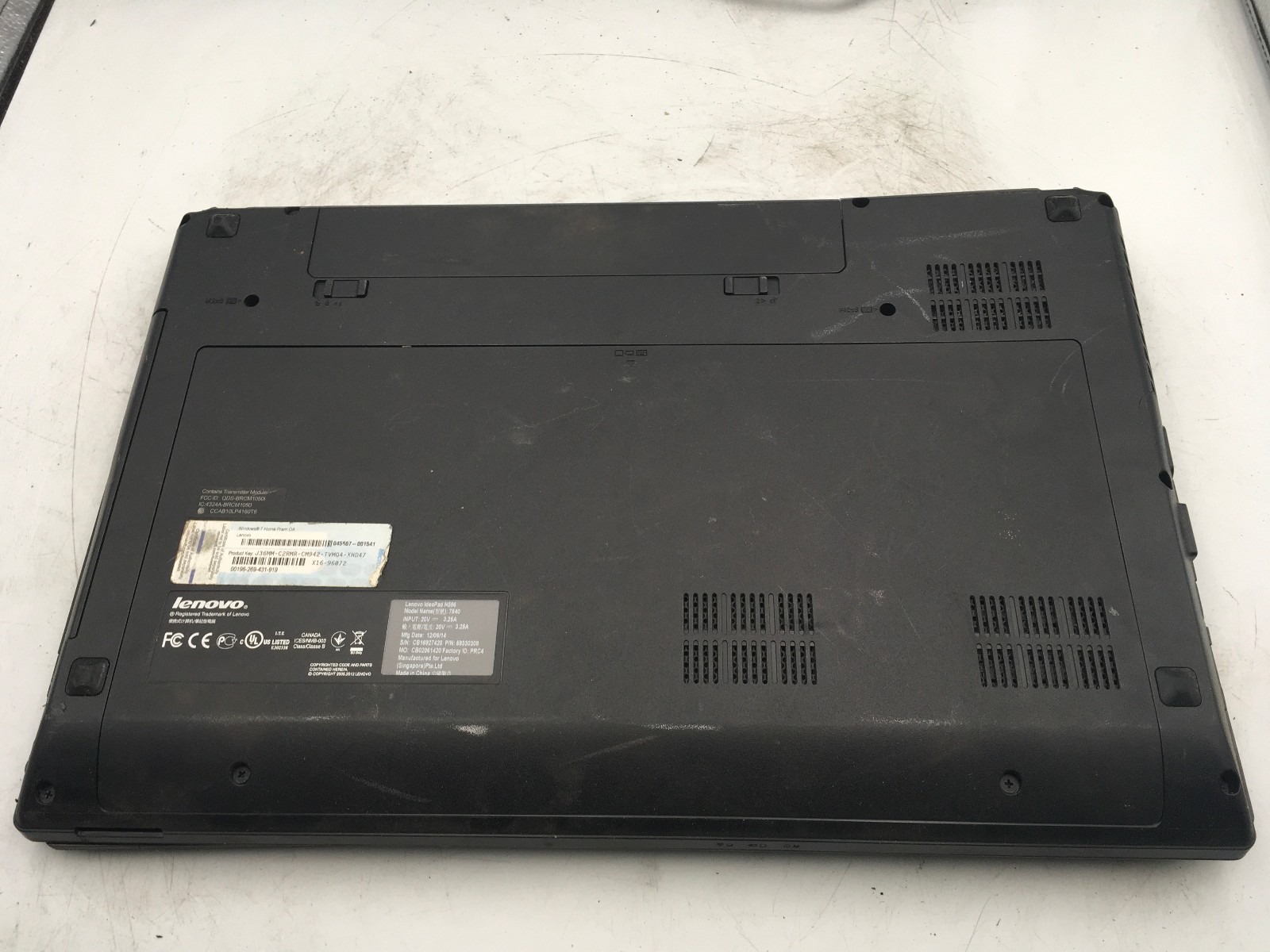 LENOVO IDEAPAD N586 – BOOTS TO BIOS – AMD A6 4400M – 4GB RAM – NO OS – READ – BB