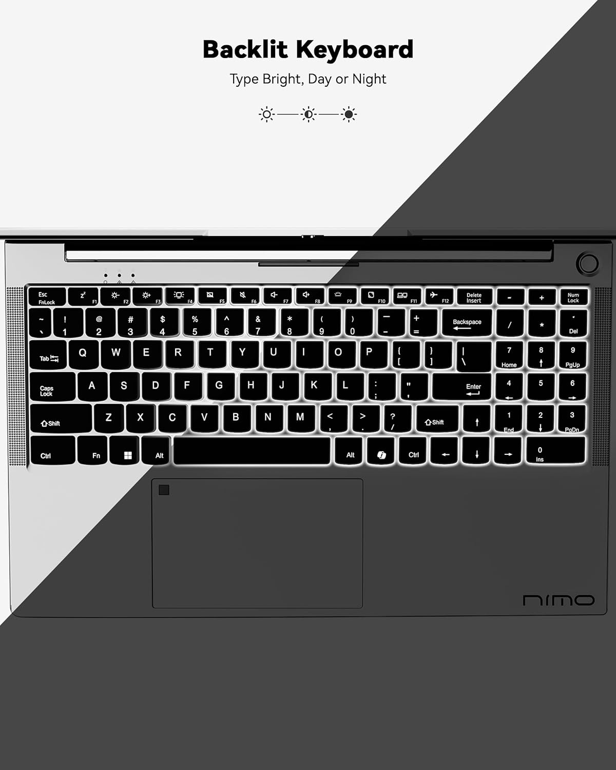 NIMO 15.6” IPS FHD-Laptop, 8GB RAM 256GB SSD AMD Ryzen 5 4 Cores Up to 3.7GHz