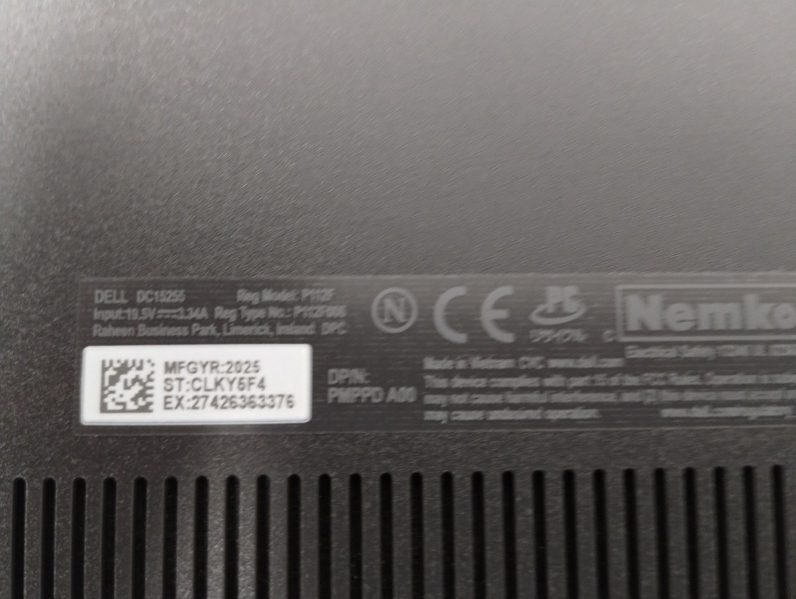 DELL 15 DC15255 G8MK9, AMD Ryzen 7 7730U, 2.00 GHz, 16 GB RAM, 512 GB NVMe