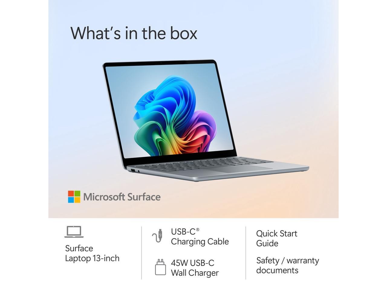 Microsoft 13″ Surface Laptop Copilot+ PC, Snapdragon X Plus 8-Core, 16GB RAM,