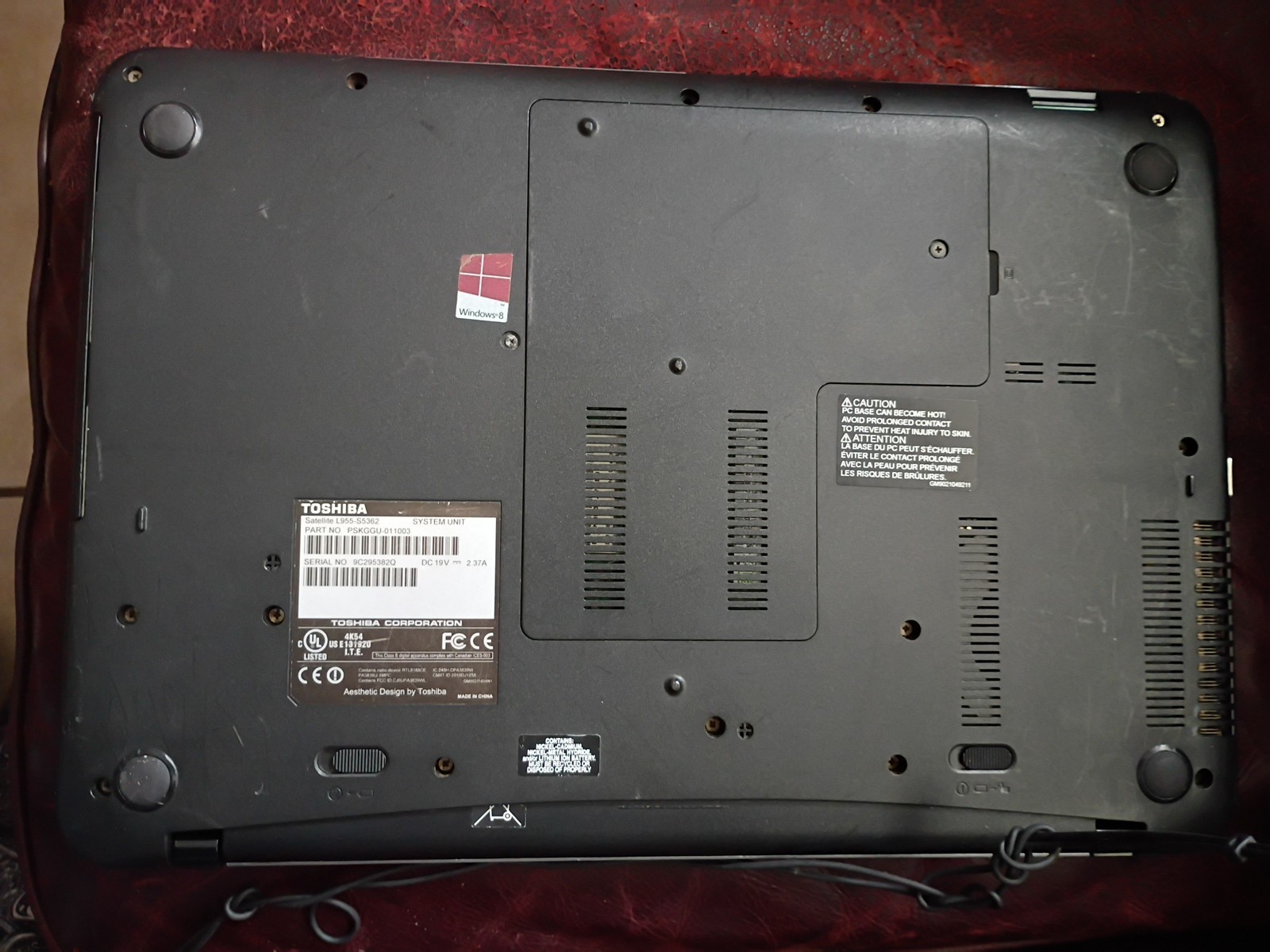Toshiba Satellite L955-S5362 15.6″ Laptop LCD LED Display Screen Windows 8