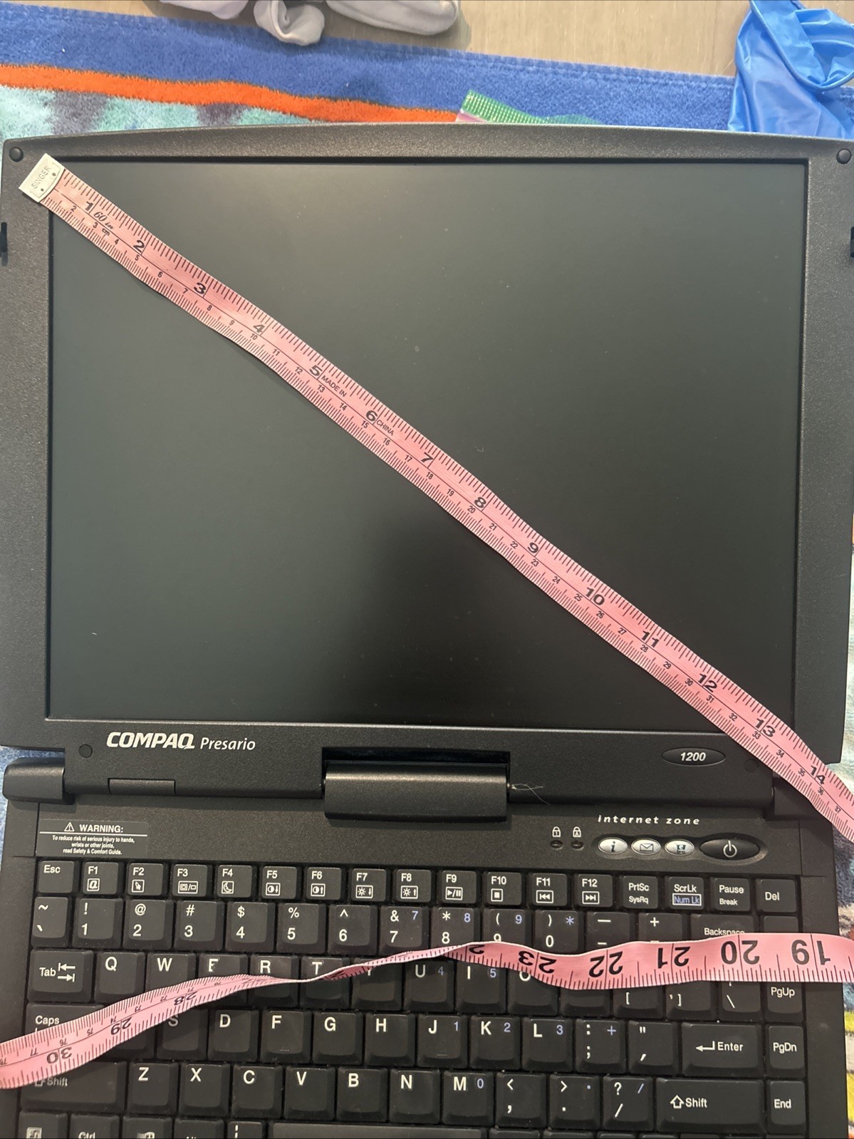 Compaq Presario Laptop CM2100 12XL401 1456VQL1Q-2 Parts Only 1200 Series READ